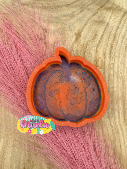 Pumpkin with Flowers Freshie Mold | Silicone Freshie Mold