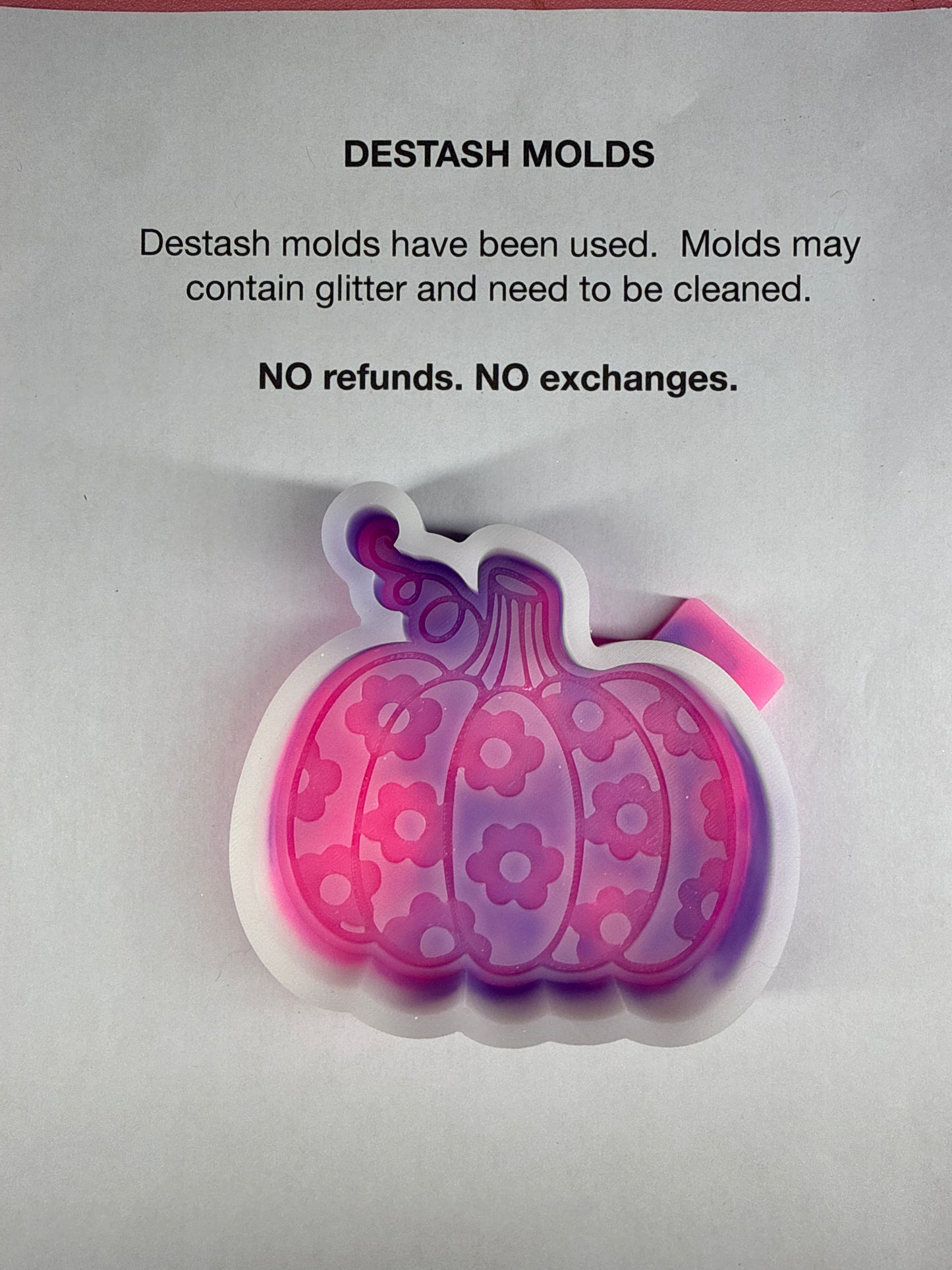 DESTASH Mold - Floral Pumpkin