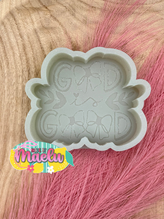 God is Good (Bows) Freshie Mold | Silicone Freshie Mold