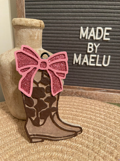 Boot with Bow Freshie Mold | Silicone Freshie Mold