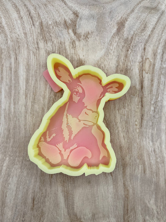Lying Cow (Overstock) Freshie Mold | silicone freshie mold