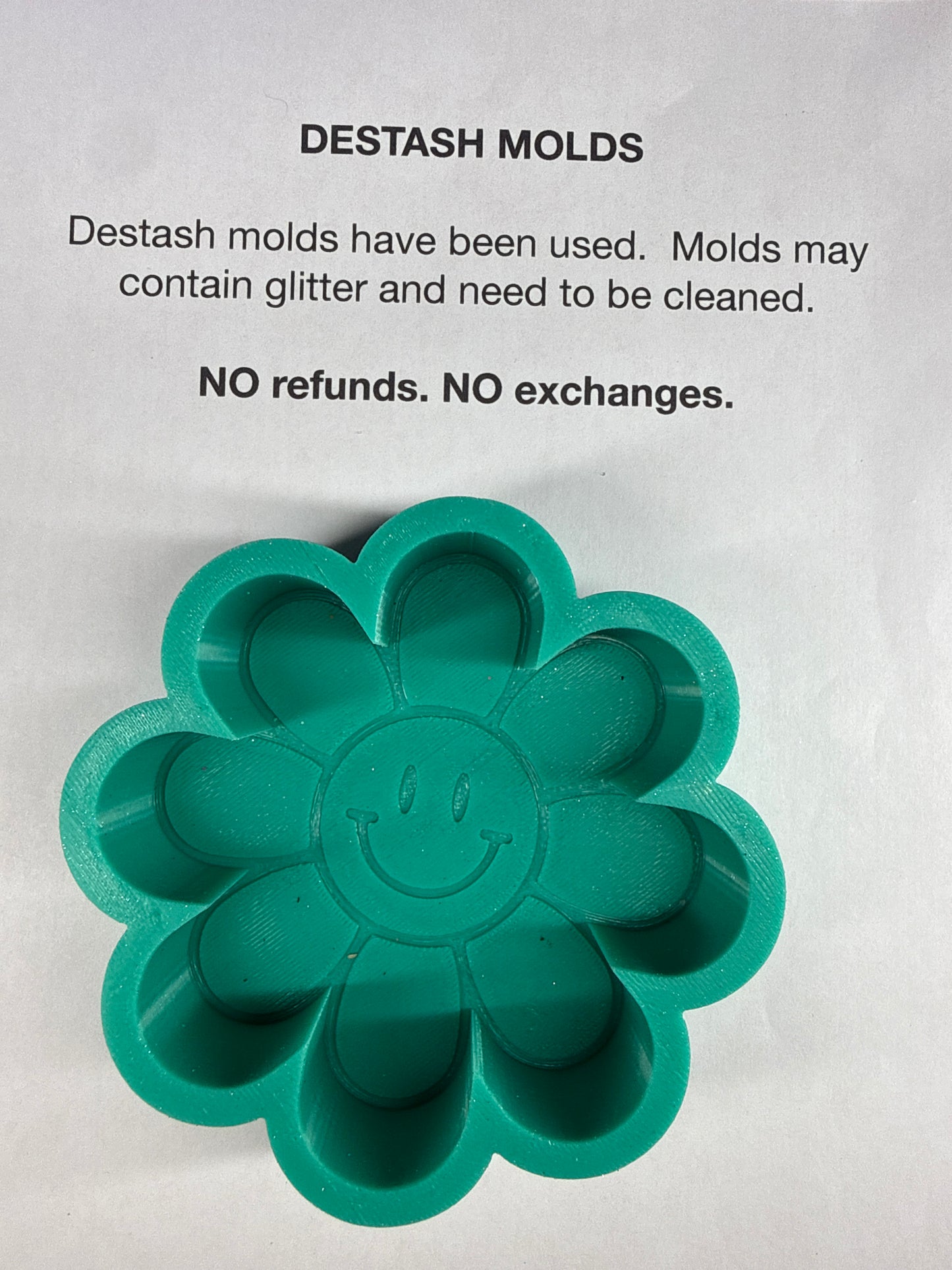 DESTASH Mold - Smiley Face Flower