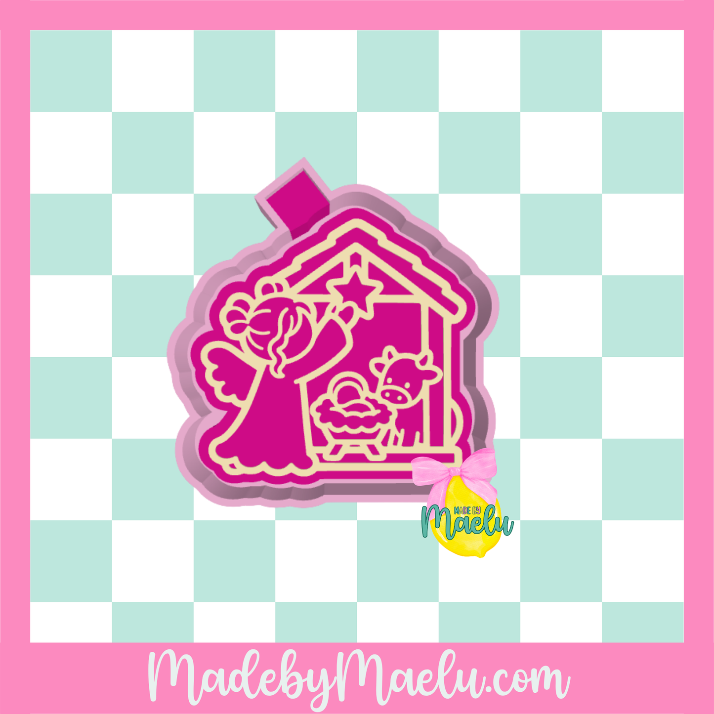 Angel Nativity Scene Freshie Mold | Silicone Freshie Mold | C205