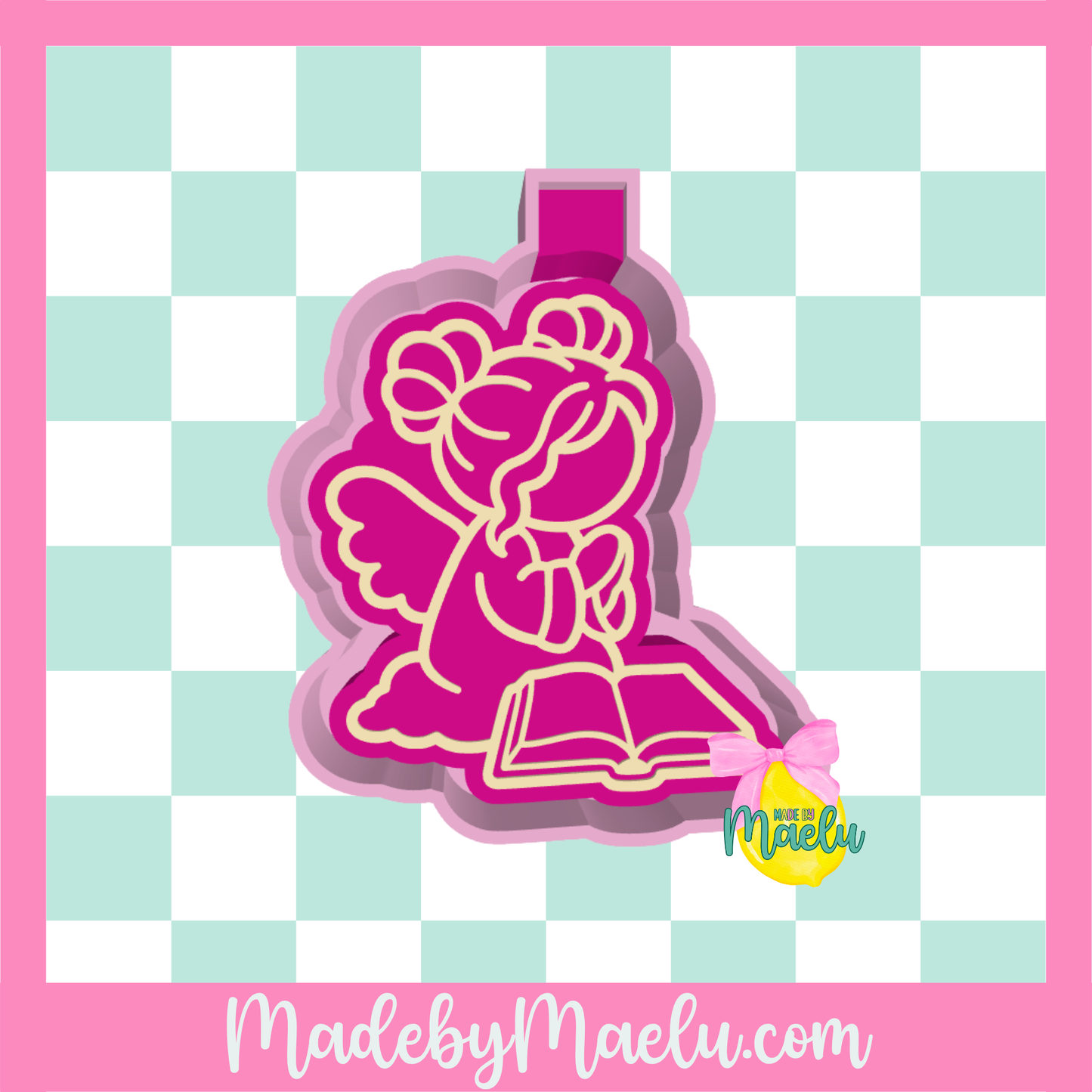 Angel Praying Bible Freshie Mold | silicone freshie mold | 278