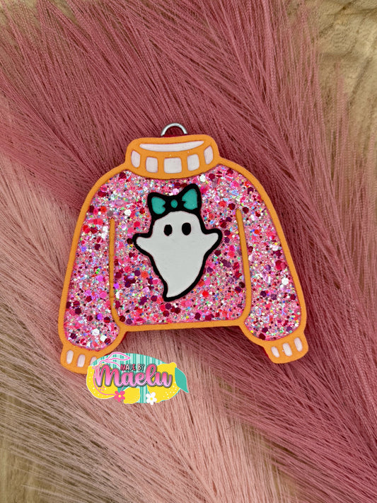 Cute Ghost Sweater Freshie Mold | silicone freshie mold