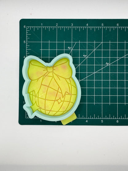 Disco Ball with Bow Freshie Mold | Silicone Freshie Mold