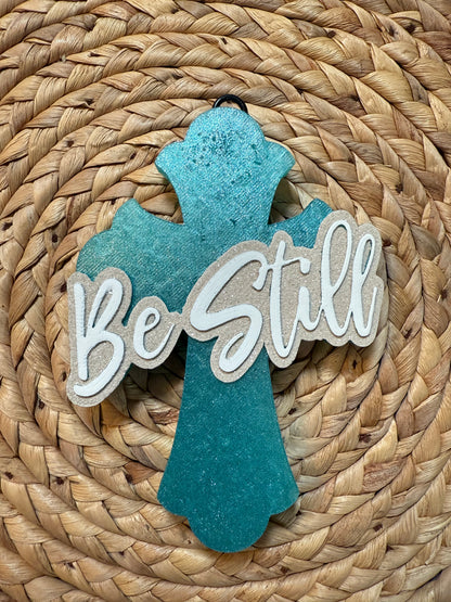 Be Still Cross Freshie Mold | Silicone Freshie Mold