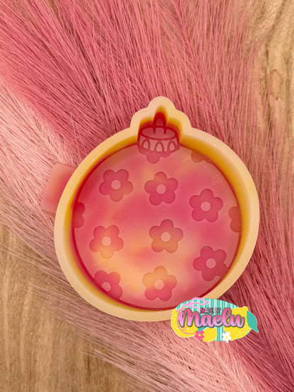 Ornament with Flowers Freshie Mold | silicone freshie mold