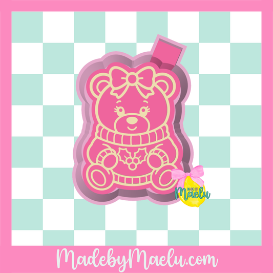 Bear Christmas Sweater Freshie Mold | silicone freshie mold | C178