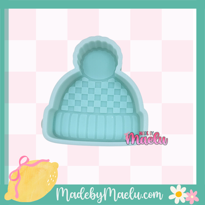 Checkered Beanie Freshie Mold | silicone freshie mold | C175
