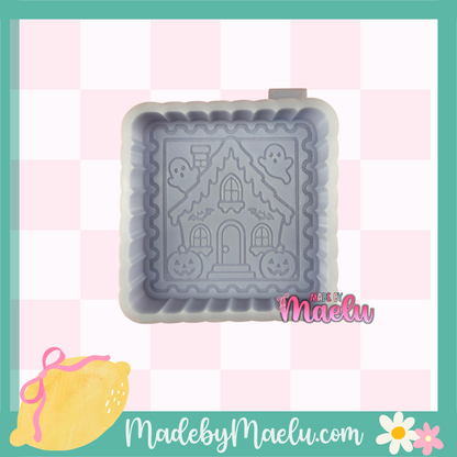 Haunted House Stamp freshie mold | silicone freshie mold | F177