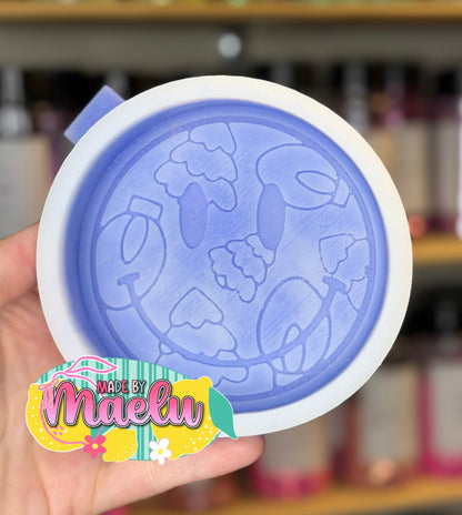 Tree & Lights Smiley Freshie Mold | silicone freshie mold