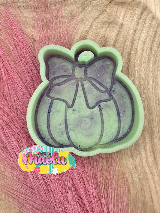 Pumpkin with Bow Freshie Mold | Silicone Freshie Mold