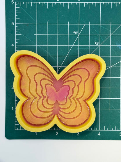 Butterfly Inlay Freshie Mold | Silicone Freshie Mold