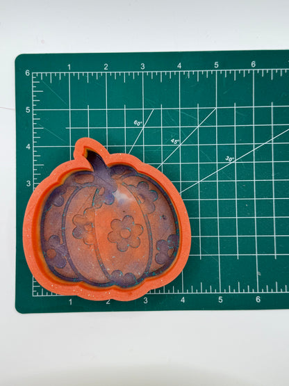Pumpkin with Flowers Freshie Mold | Silicone Freshie Mold