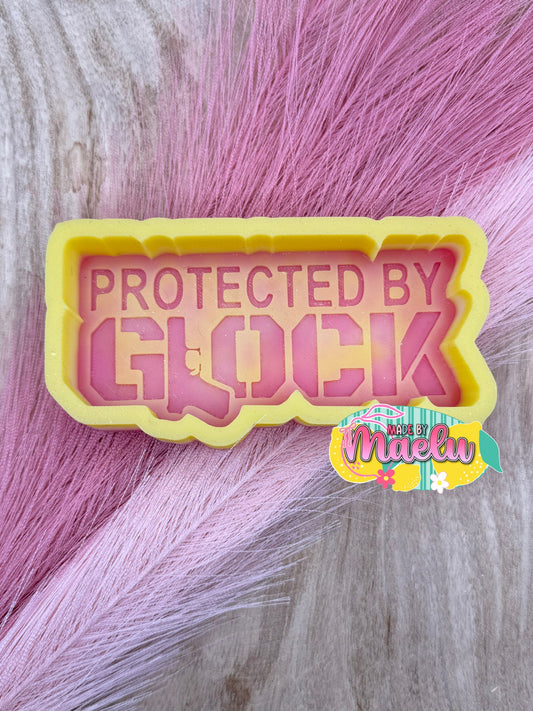 Protected by Glock | silicone freshie mold