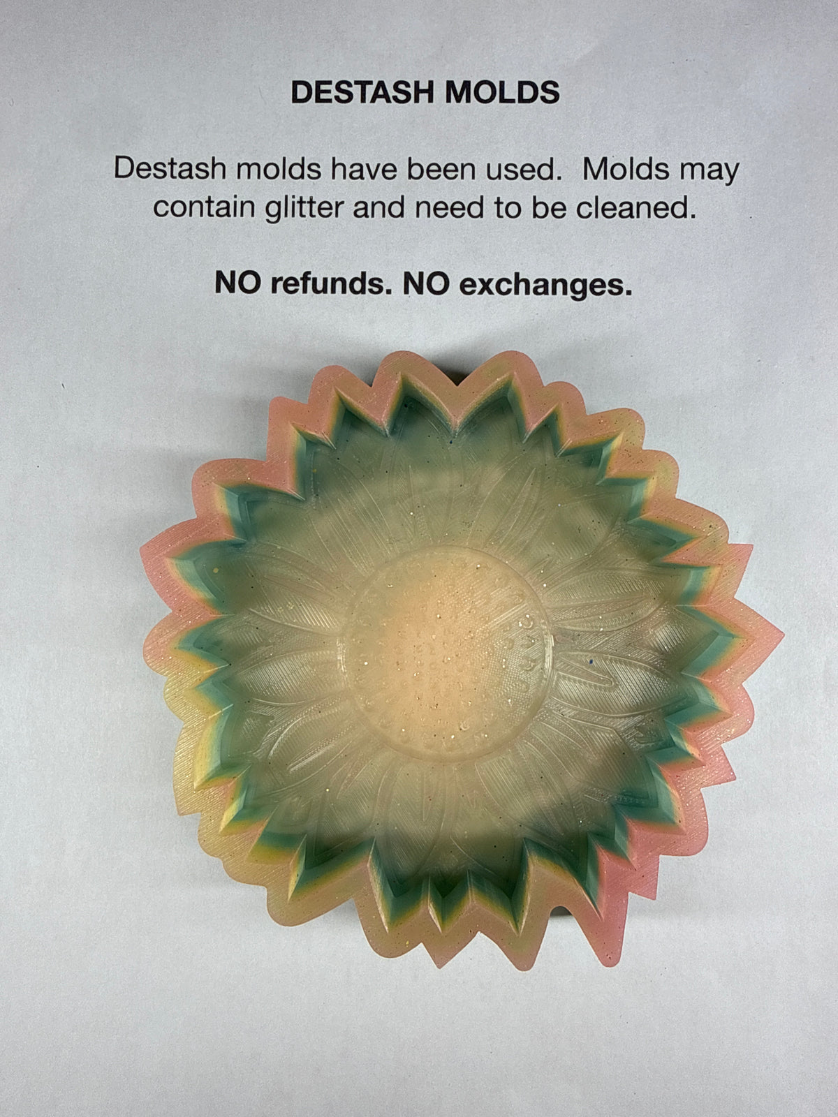 DESTASH Mold - (Large) Sunflower
