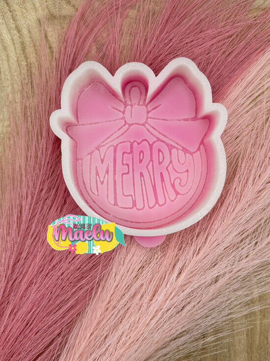 Merry Ornament Freshie Mold | silicone freshie mold