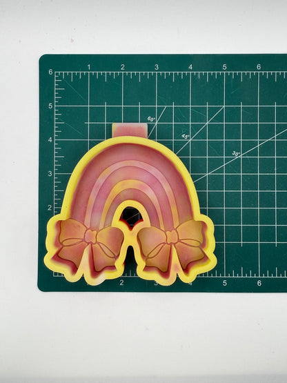 Rainbow with Bows Freshie Mold | Silicone Freshie Mold