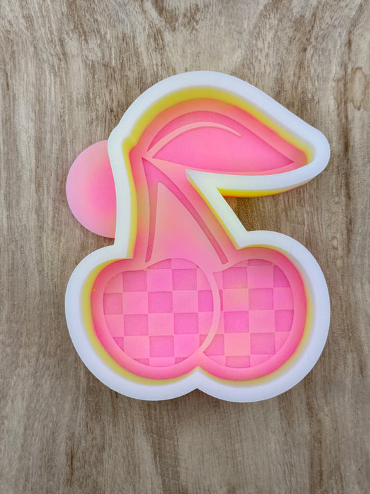 Checkered Cherries (Overstock) Freshie Mold | silicone freshie mold