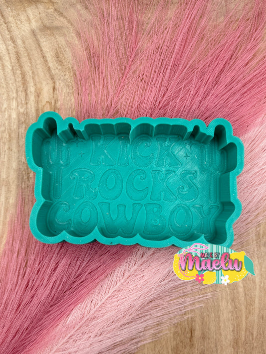 Kick Rocks Cowboy Freshie Mold | Silicone Freshie Mold