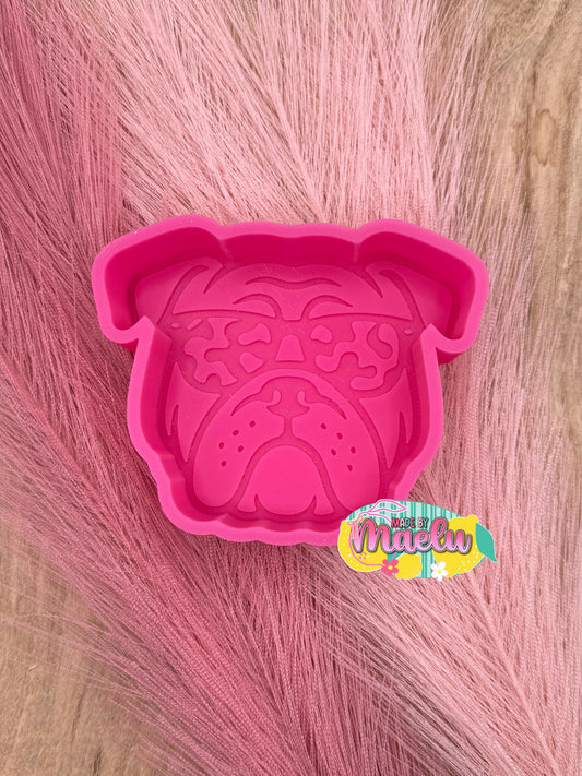 Dog with Cheetah Glasses Freshie Mold | silicone freshie mold