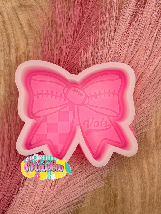 Tennessee Football Bow Freshie Mold | silicone freshie mold