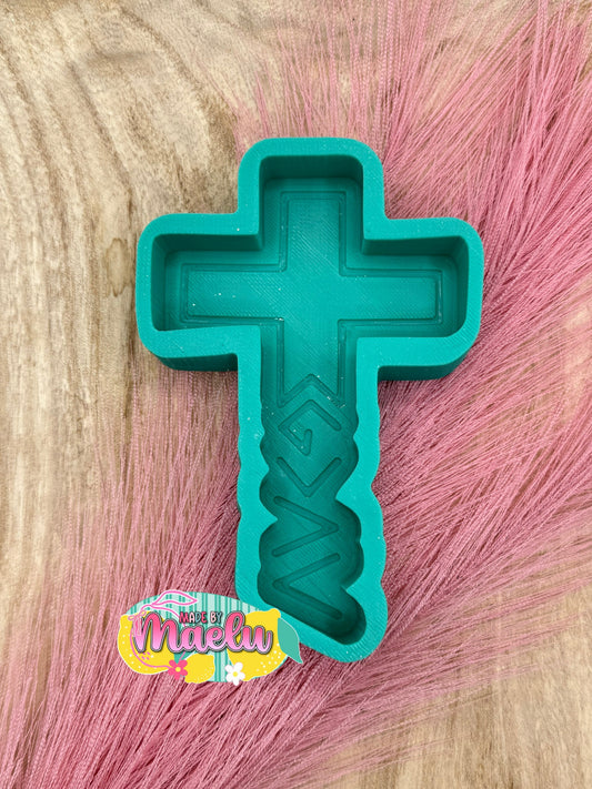 God’s Greater Cross Freshie Mold | Silicone Freshie Mold