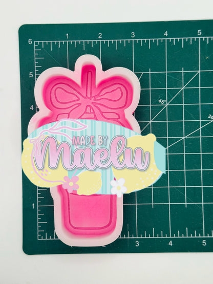 Doughnut Iced Coffee Cup Freshie Mold | silicone freshie mold