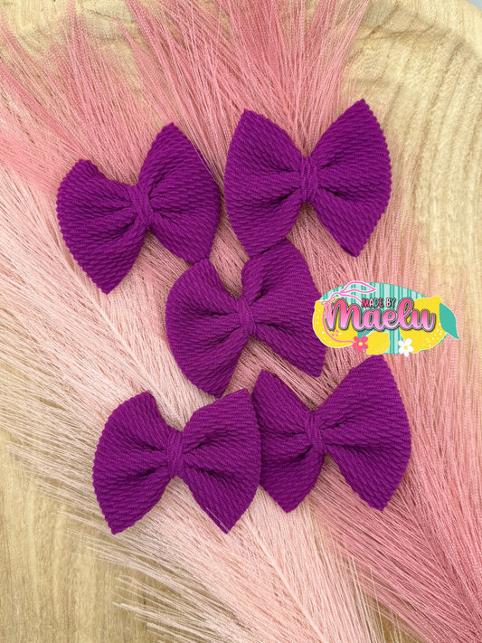 Bright Purple Freshie Bows - Qty 5