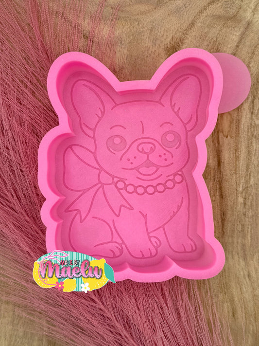 Frenchie with Pearls Freshie Mold | Silicone Freshie Mold