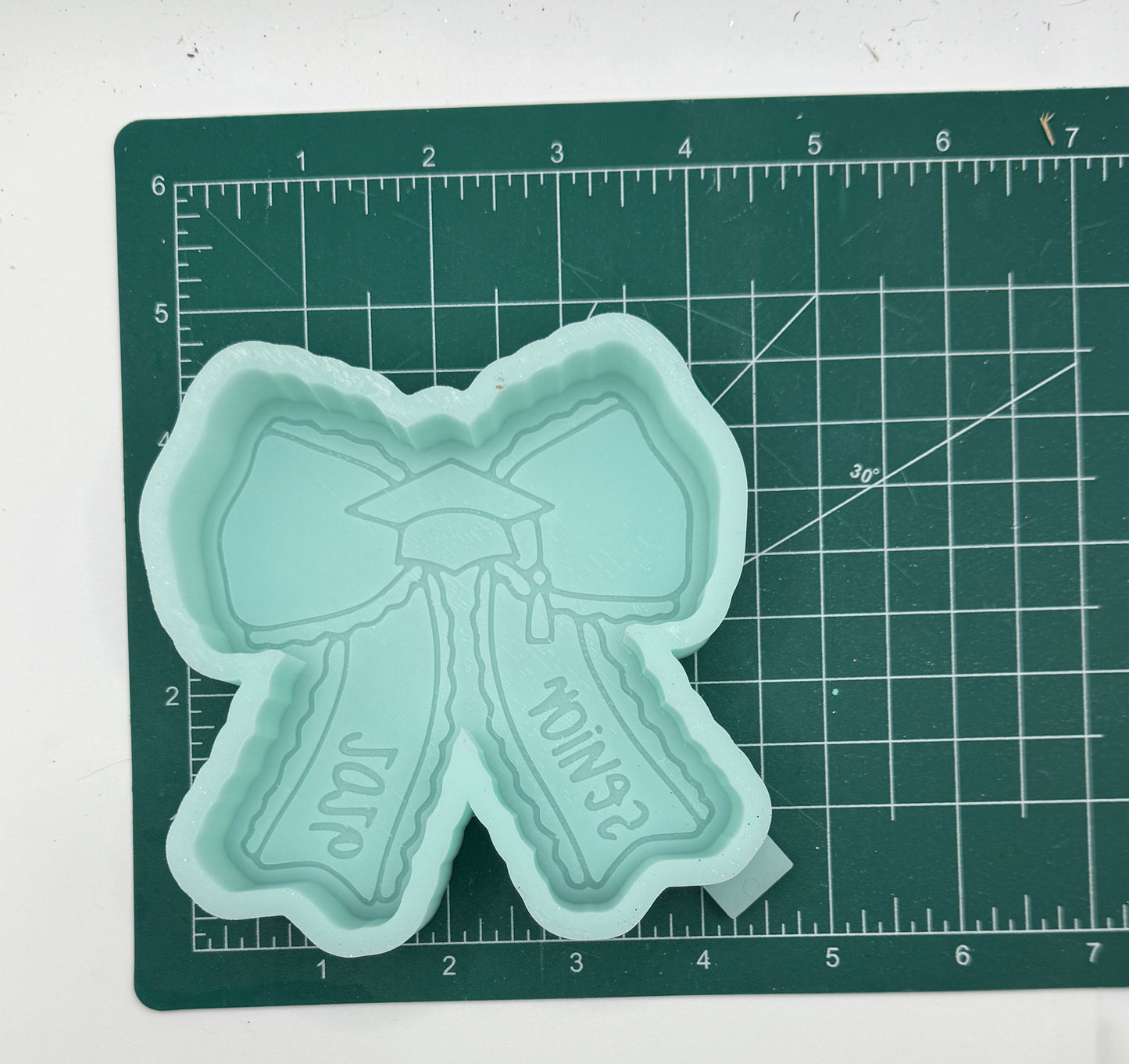 Senior 2026 Bow Freshie Mold | Silicone Freshie Mold