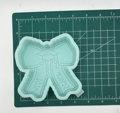 Senior 2026 Bow Freshie Mold | Silicone Freshie Mold