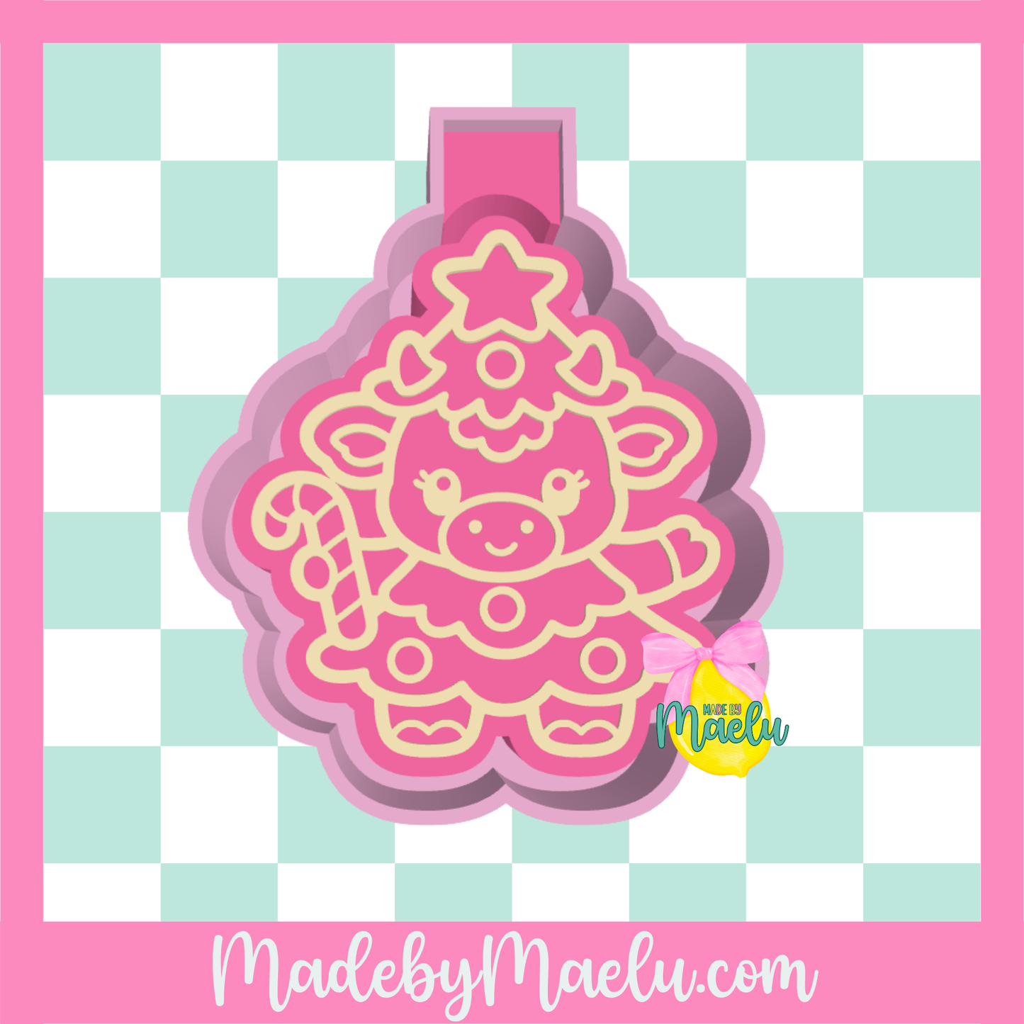 Highland Christmas Tree Freshie Mold | silicone freshie mold | C180
