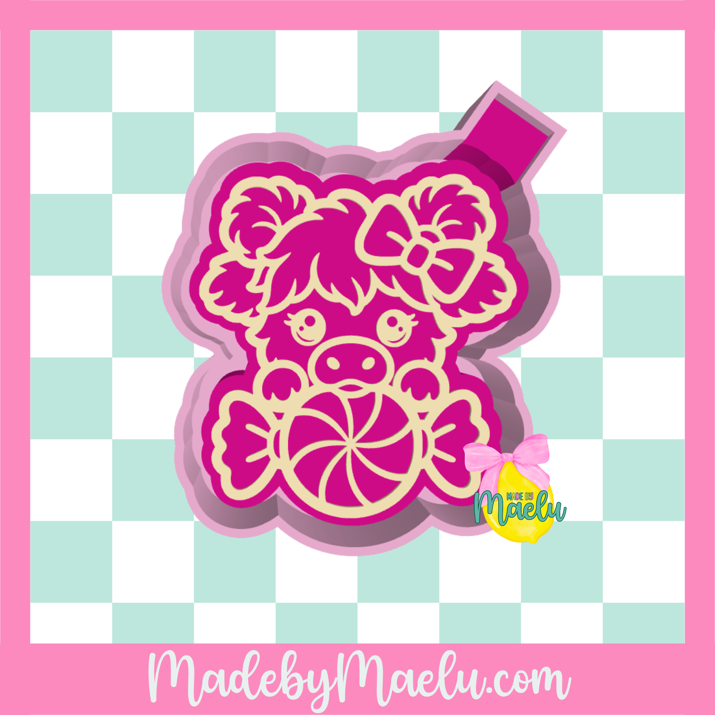 Highland Candy Wrapper Freshie Mold | silicone freshie mold | C182