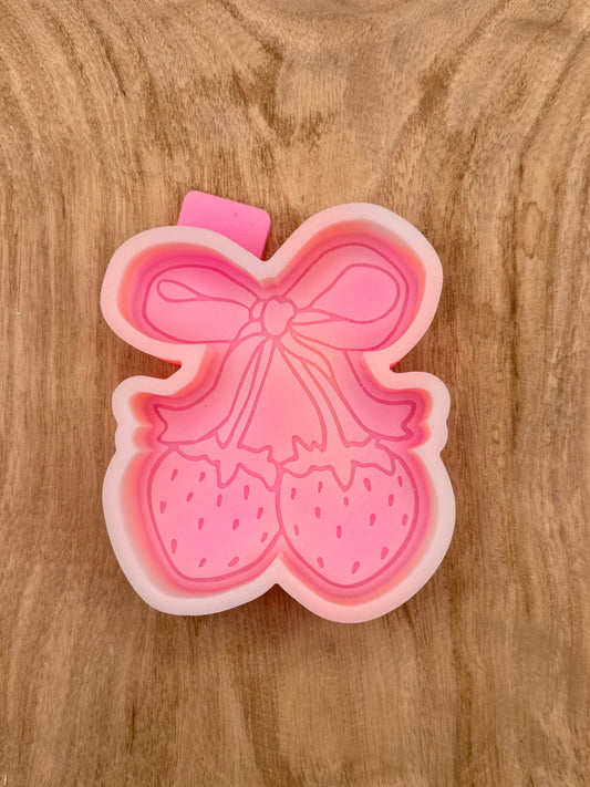 Strawberry Cherries (Overstock) Freshie Mold | silicone freshie mold