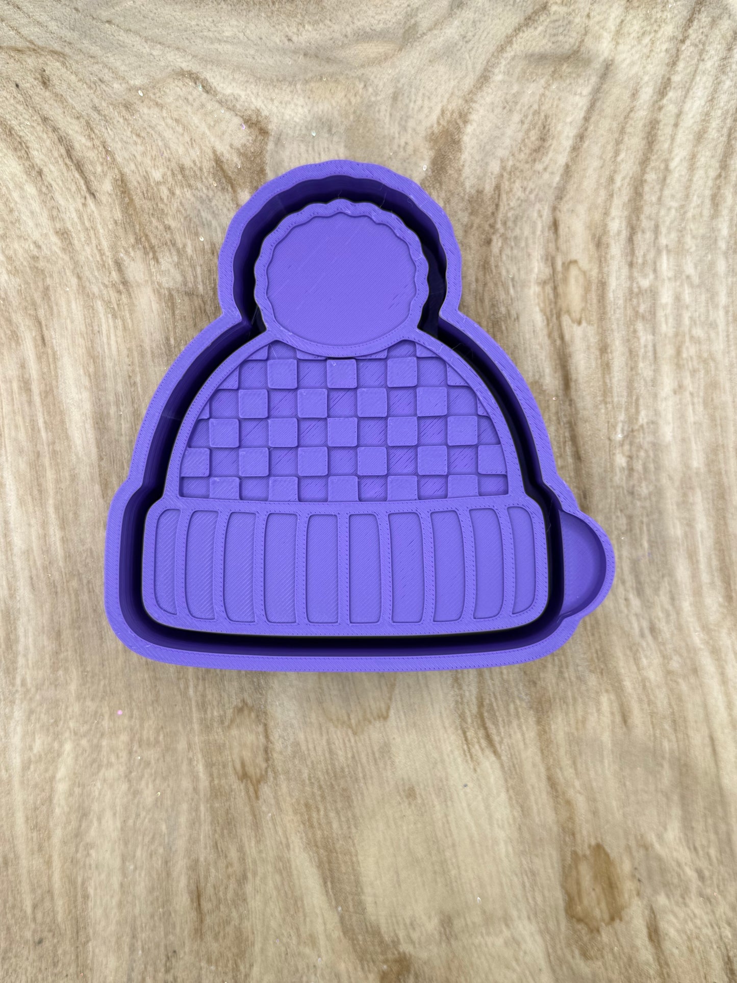 Checkered Beanie Freshie Mold | silicone freshie mold