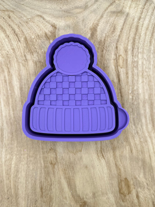 Checkered Beanie Freshie Mold | silicone freshie mold