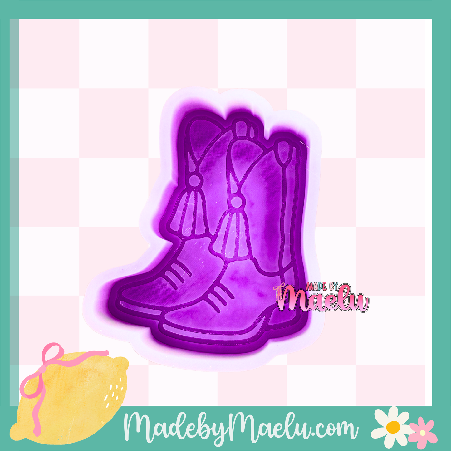 Boots with Tassel Freshie Mold | Silicone Freshie Mold