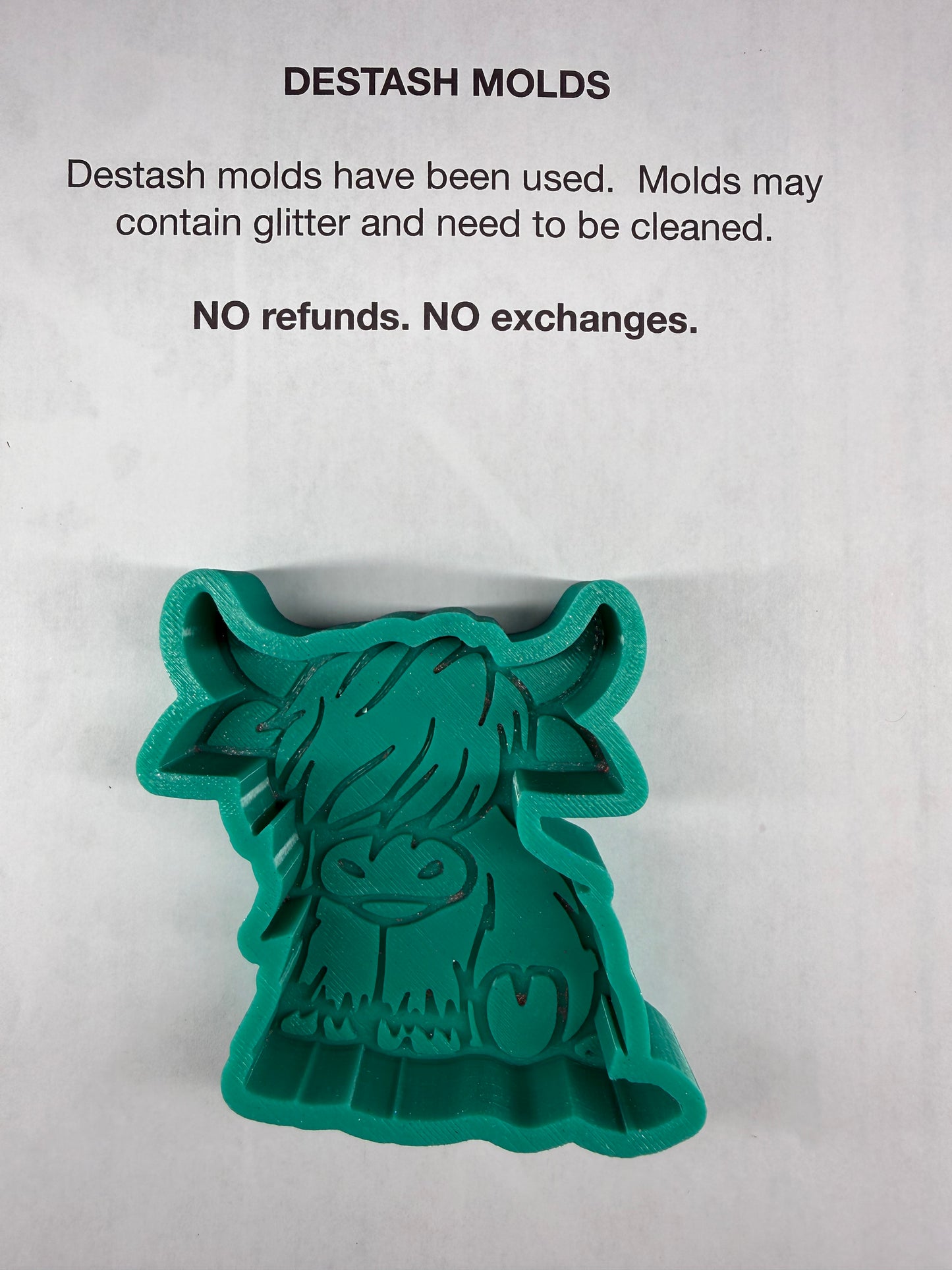 DESTASH Mold - Highland Cow