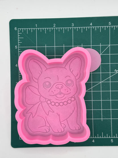 Frenchie with Pearls Freshie Mold | Silicone Freshie Mold