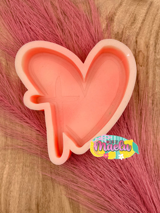 Heart with Cross Freshie Mold | Silicone Freshie Mold