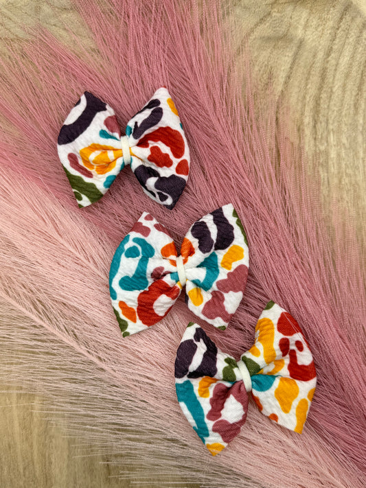 Rainbow Leopard Print | Freshie Bows
