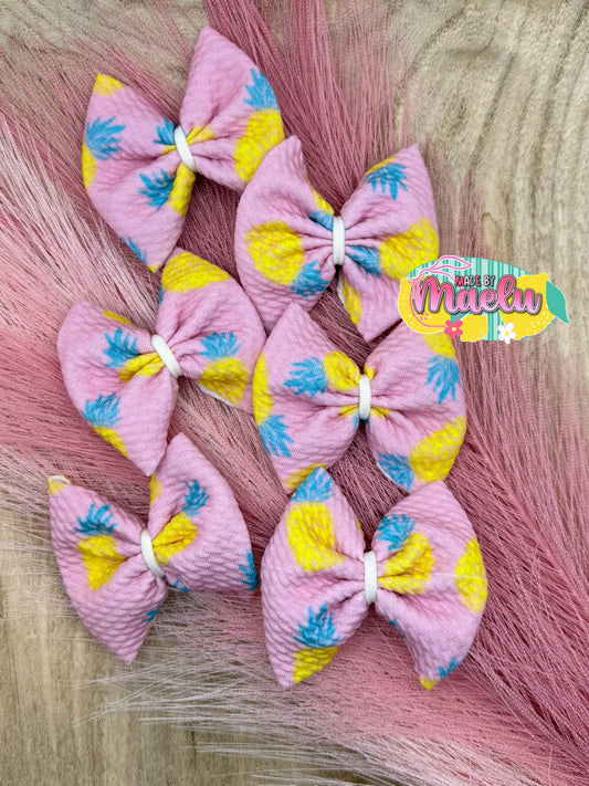 Pink with Pineapples | Freshie Bows