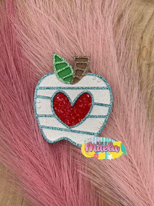 Apple with Stripes & Heart | Freshie