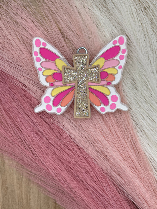 Mosaic Butterly Cross | Freshie