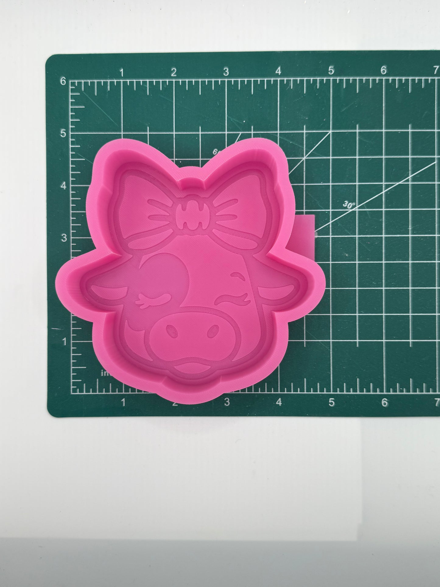 Cute Cow with Bow Freshie Mold | silicone freshie mold | 388