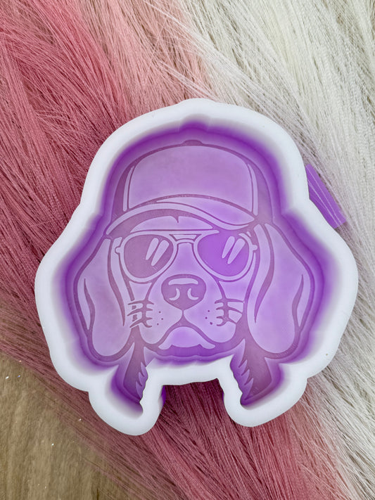 Beagle in Ball Cap Freshie Mold | Silicone Freshie Mold | 396
