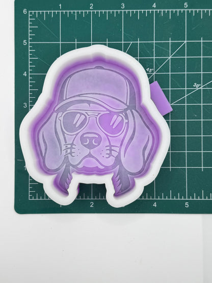Beagle in Ball Cap Freshie Mold | Silicone Freshie Mold | 396