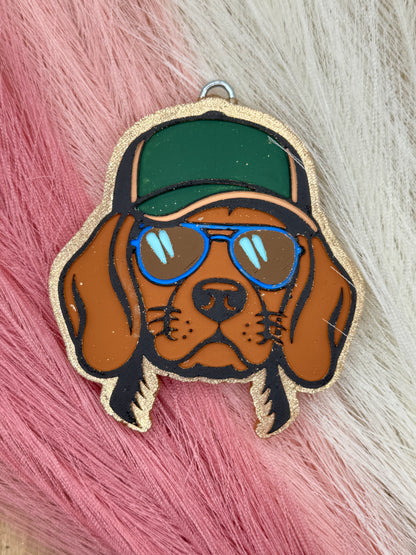 Beagle in Ball Cap Freshie Mold | Silicone Freshie Mold | 396